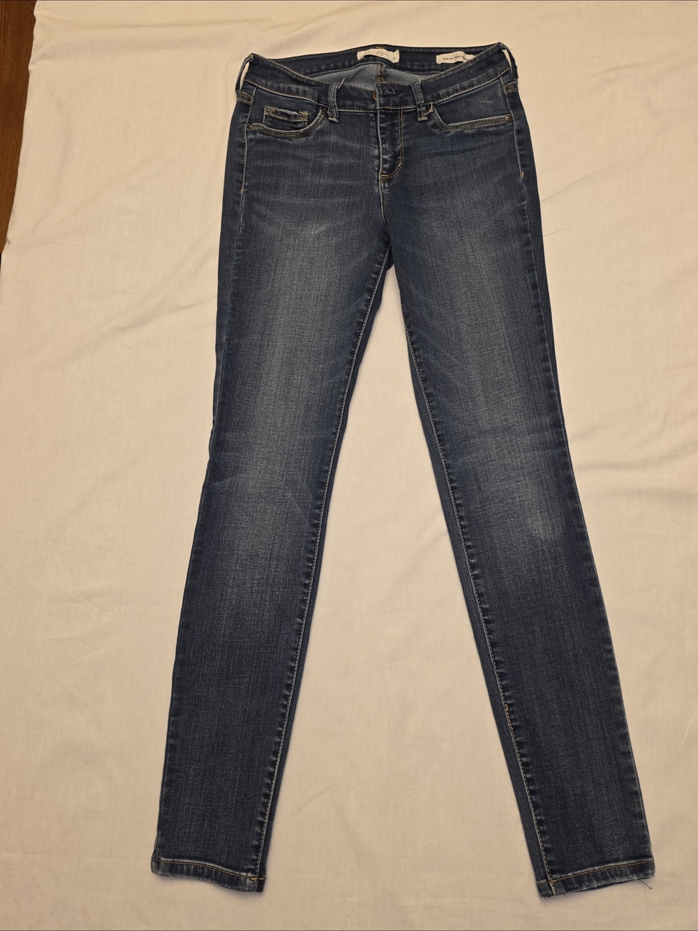 Jessica Simpson Kiss Me Super Skinny Dark Blue Skinny Jeans sz 27